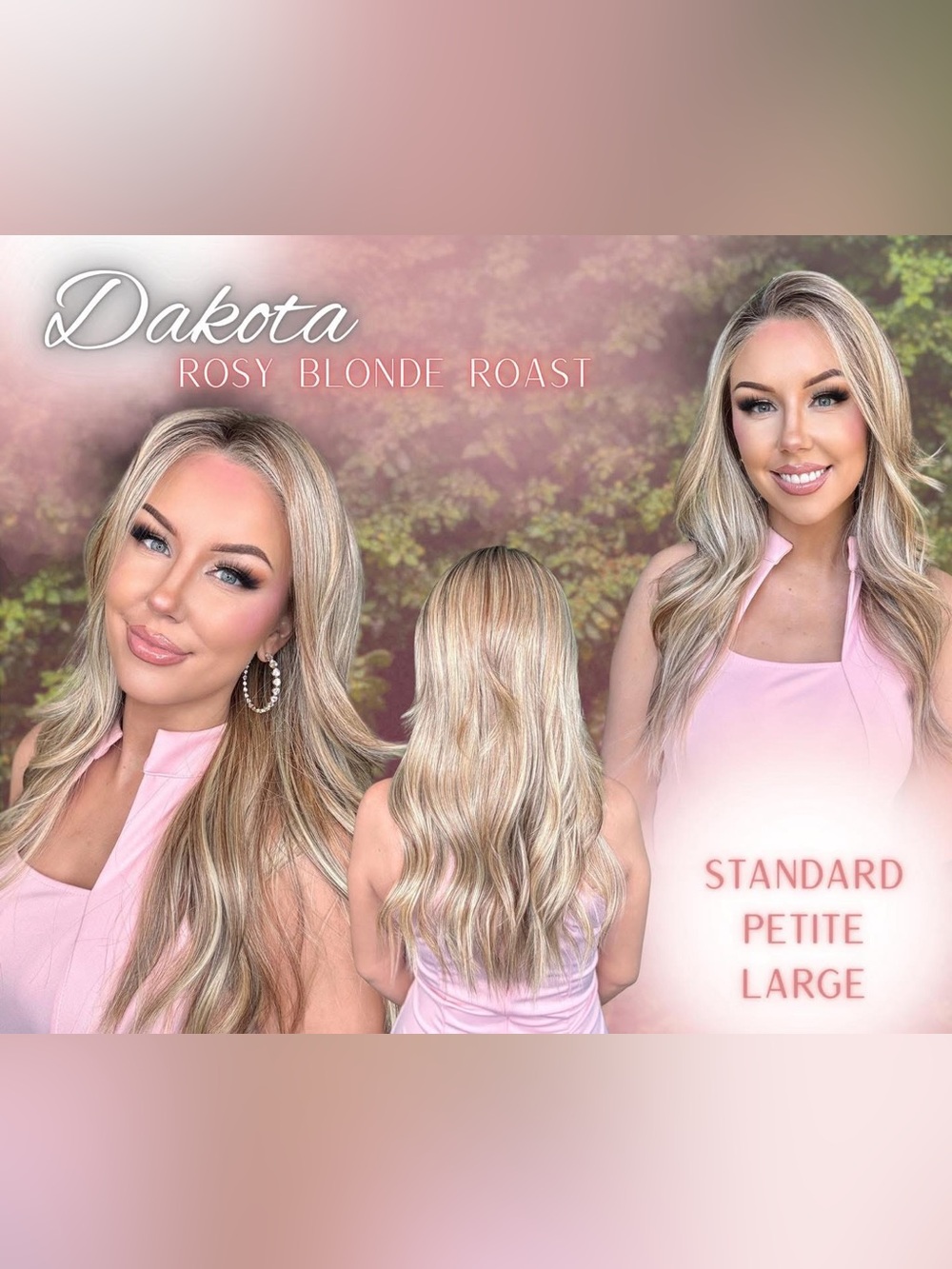 Chelsey Smith Crowns Dakota Wig – Rosy Blonde Roast – Petite – 21”